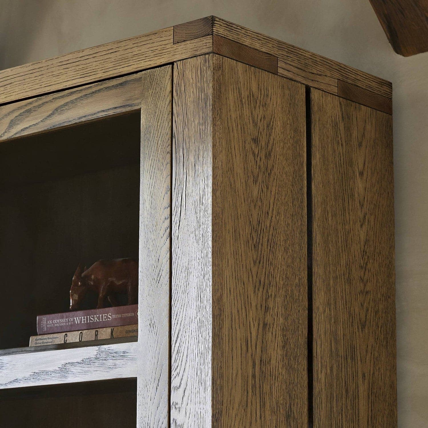 Warby Cabinet - Worn Oak Veneer