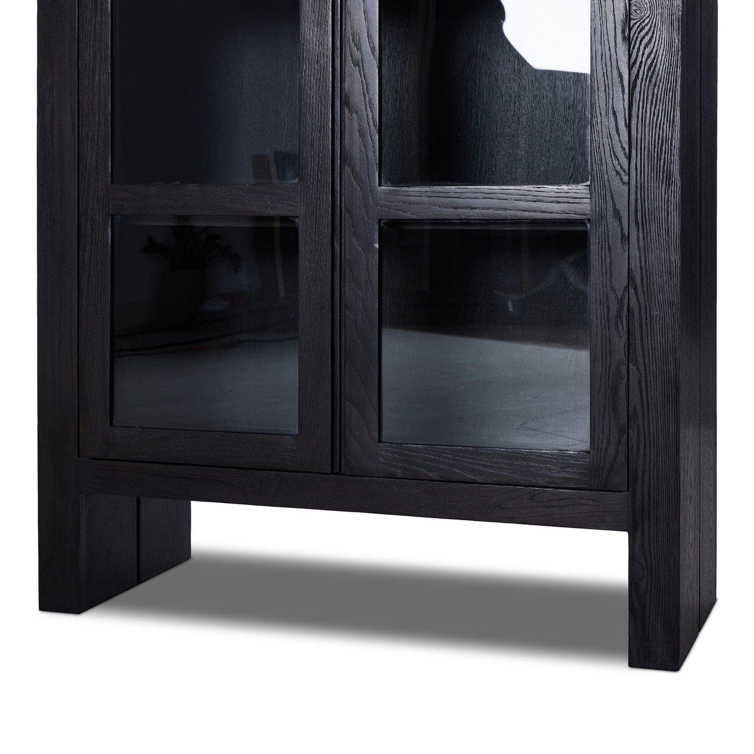 Warby Cabinet - Worn Black Veneer