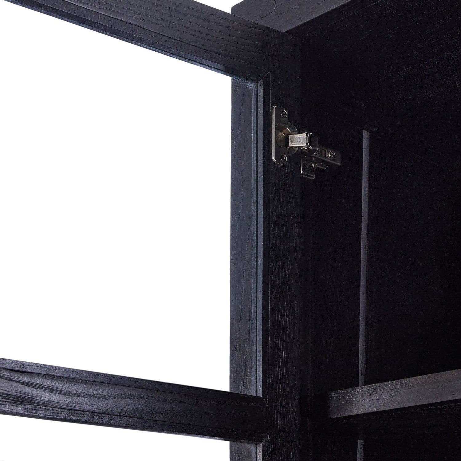 Warby Cabinet - Worn Black Veneer