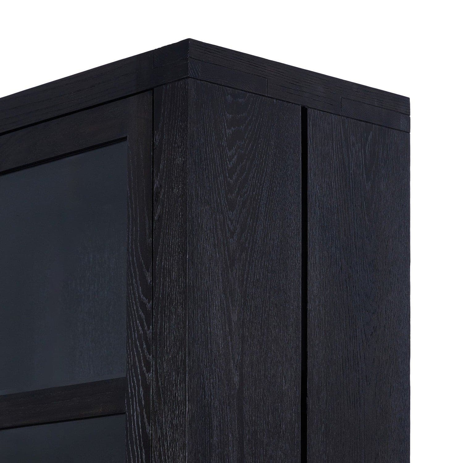 Warby Cabinet - Worn Black Veneer