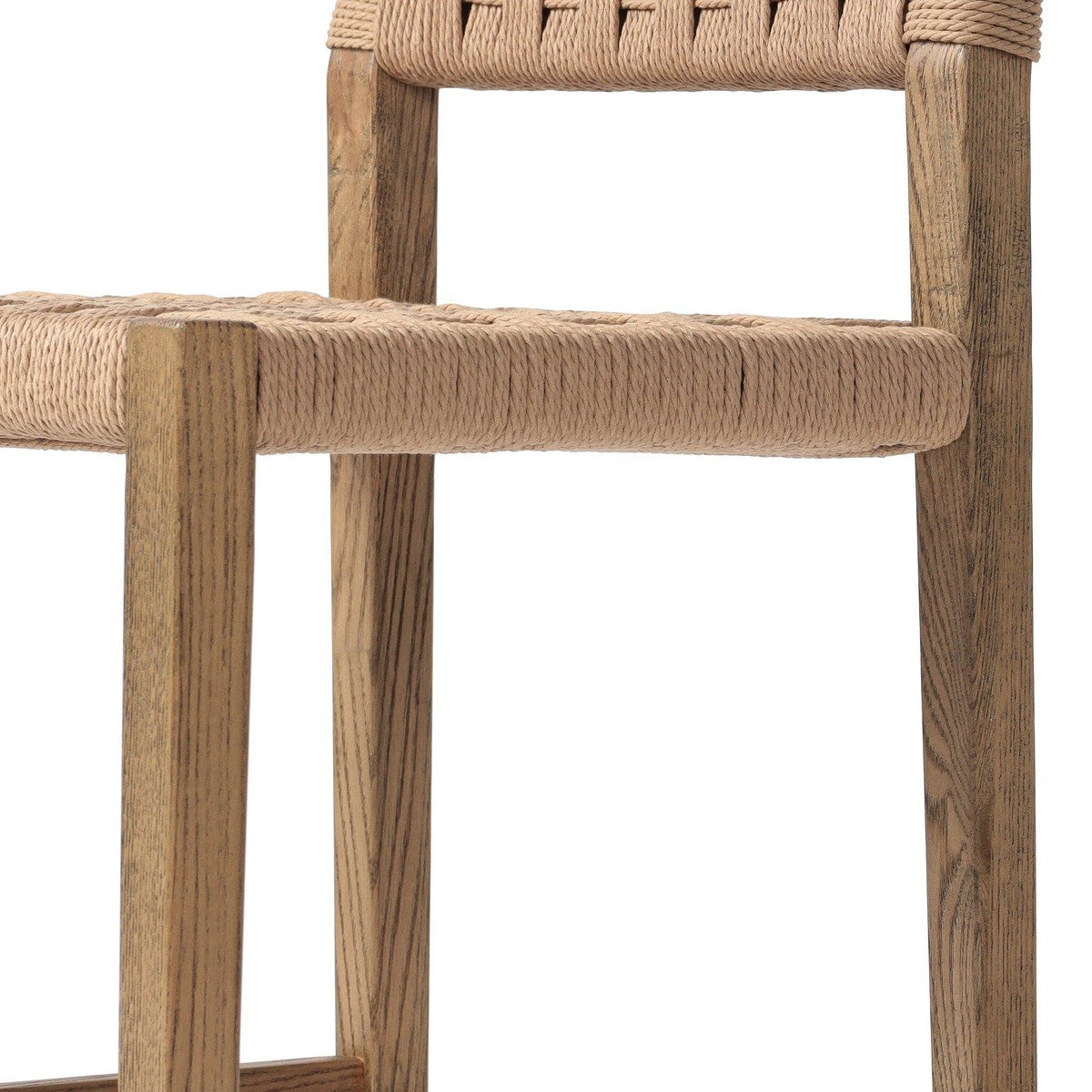 Hamlin Bar + Counter Stool - Double Twisted Paper Cord