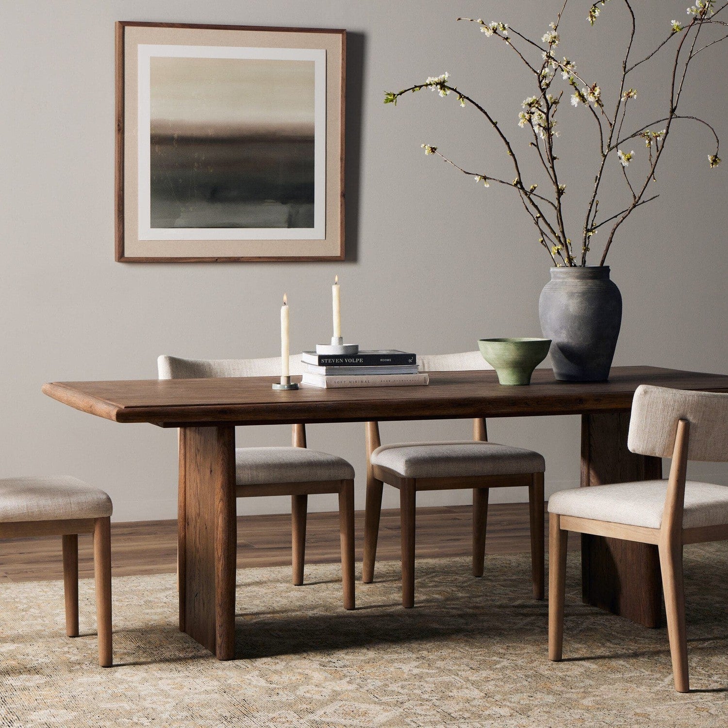 Glenview Dining Table - Weathered Oak Veneer