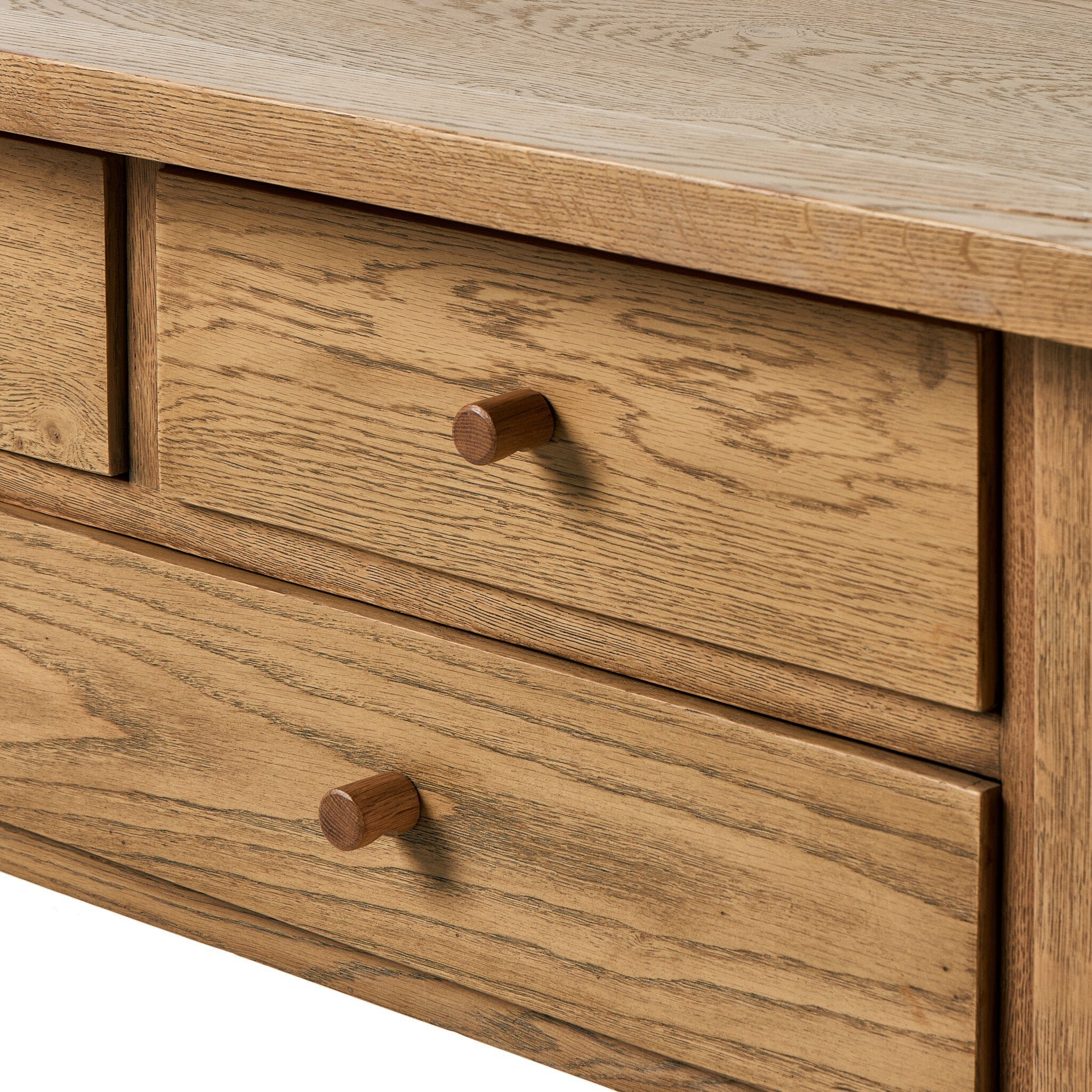 Millbrook Console Table - Natural Light Oak Veneer - Light Brown