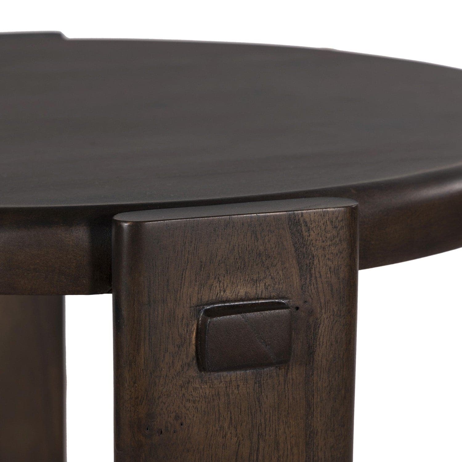 Two Tier End Table - Matte Brown Neem