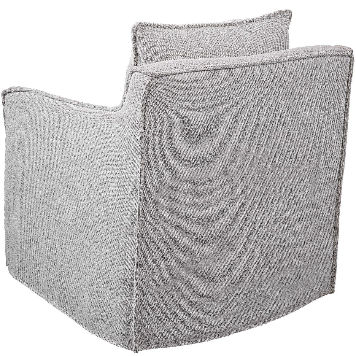 Uttermost Welland Gray Swivel Chair-Uttermost-UTTM-23658-Lounge Chairs-4-France and Son