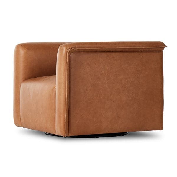 Wellborn Swivel Chair-Four Hands-FH-236762-002-Lounge ChairsPalermo Cognac-3-France and Son