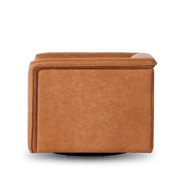 Wellborn Swivel Chair-Four Hands-FH-236762-002-Lounge ChairsPalermo Cognac-5-France and Son