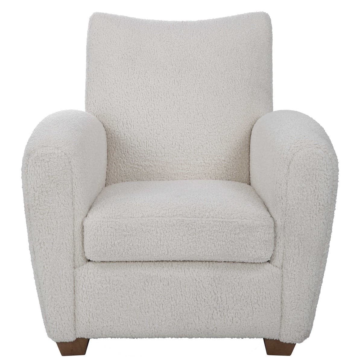 Uttermost Teddy Accent Chair-Uttermost-UTTM-23682-Lounge ChairsWhite Shearling-1-France and Son