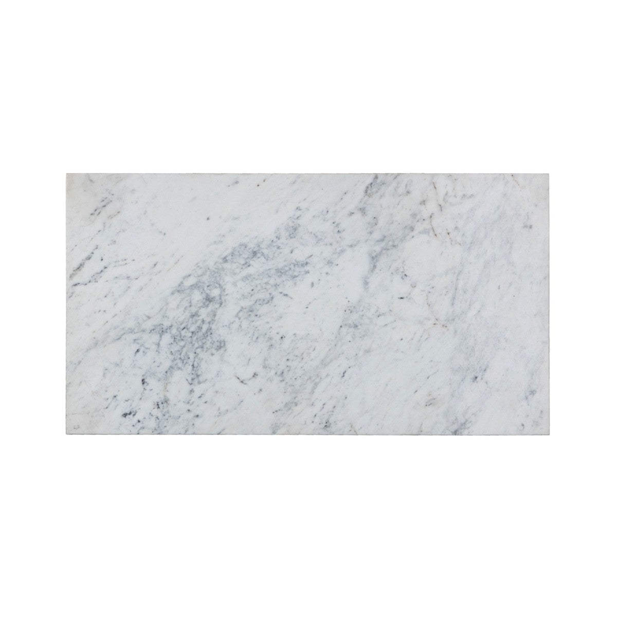 Dothan Kitchen Island - White Marble - White, Brown, Black