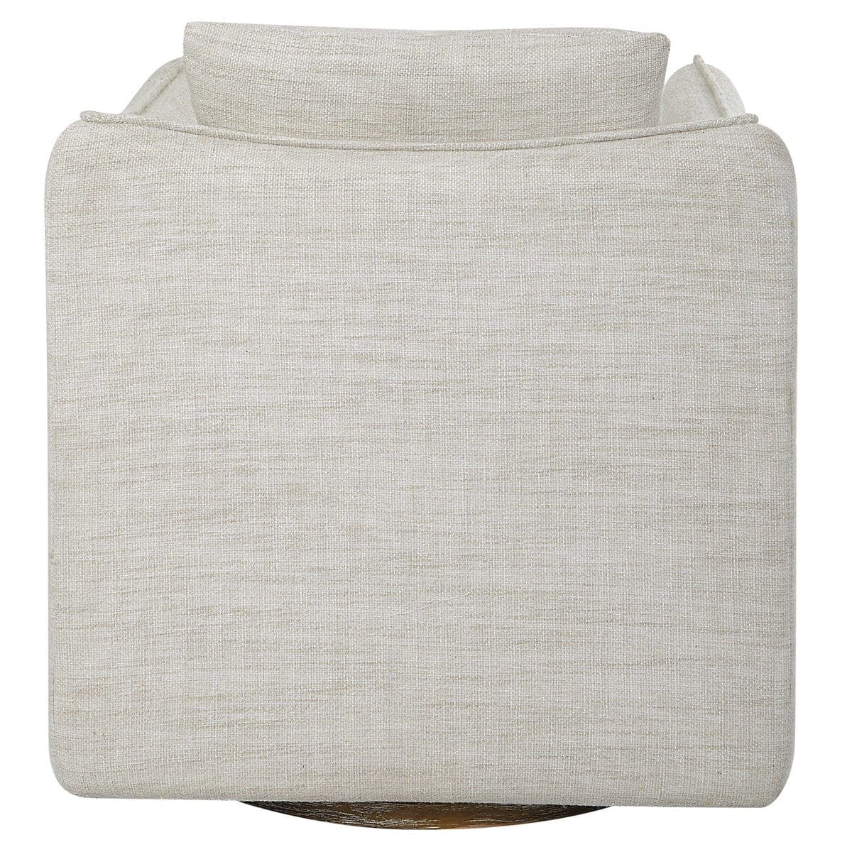 Corben Swivel Chair, White-Uttermost-UTTM-23729-Lounge Chairs-3-France and Son