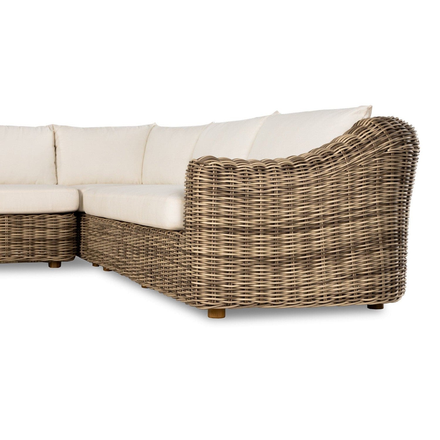 Messina Outdoor 3-Piece Sectional - Venao Ivory