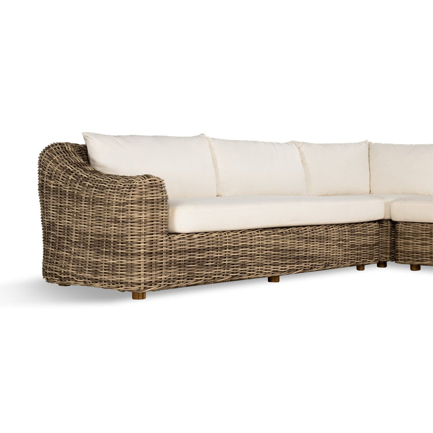 Messina Outdoor 3-Piece Sectional - Venao Ivory