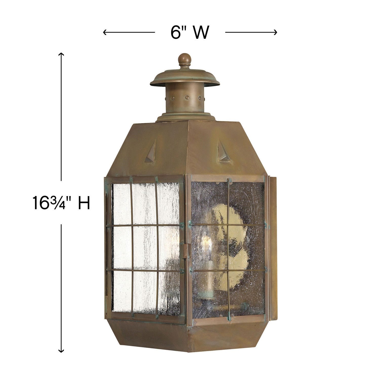 Nantucket Large Wall Mount Lantern-Hinkley Lighting-HINKLEY-2374AS-Flush Mounts-3-France and Son