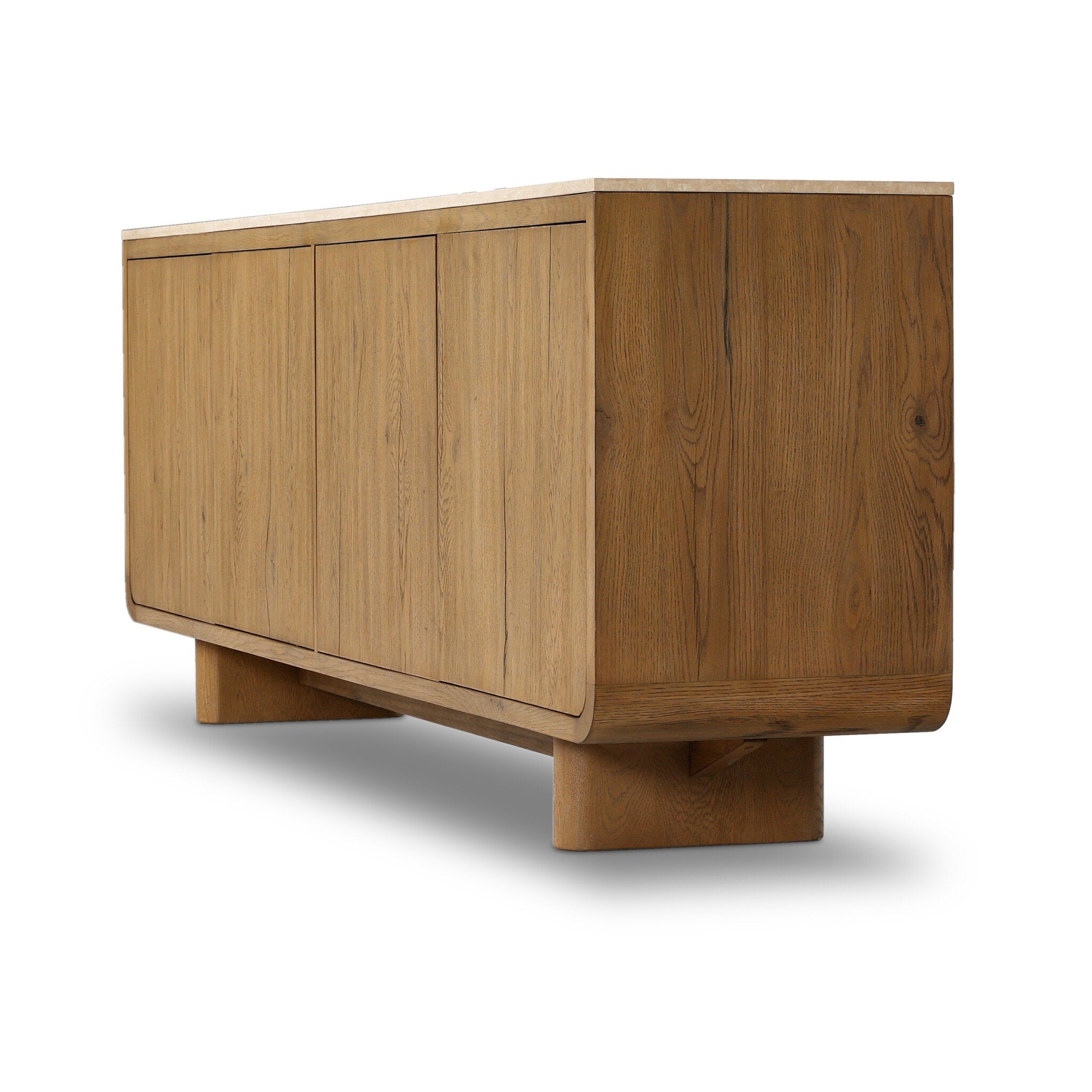 Coronado Sideboard - Rubbed Light Oak - Light Brown, Beige