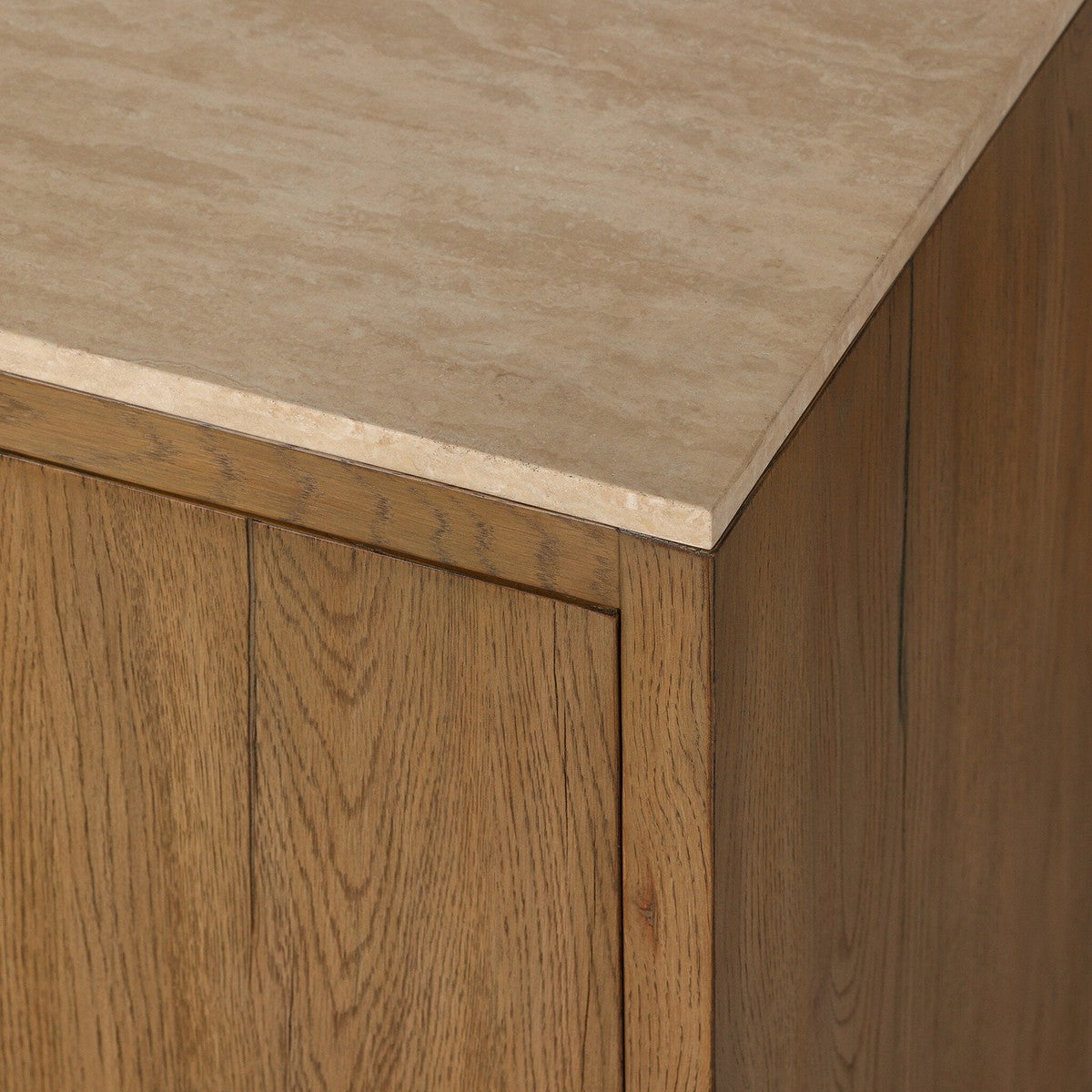 Coronado Sideboard - Rubbed Light Oak - Light Brown, Beige