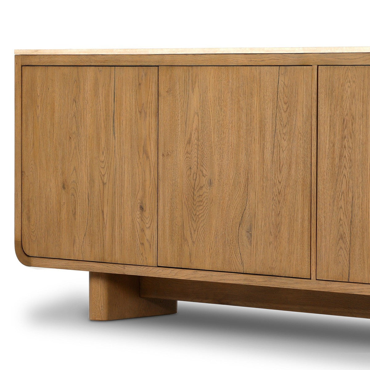 Coronado Sideboard - Rubbed Light Oak - Light Brown, Beige