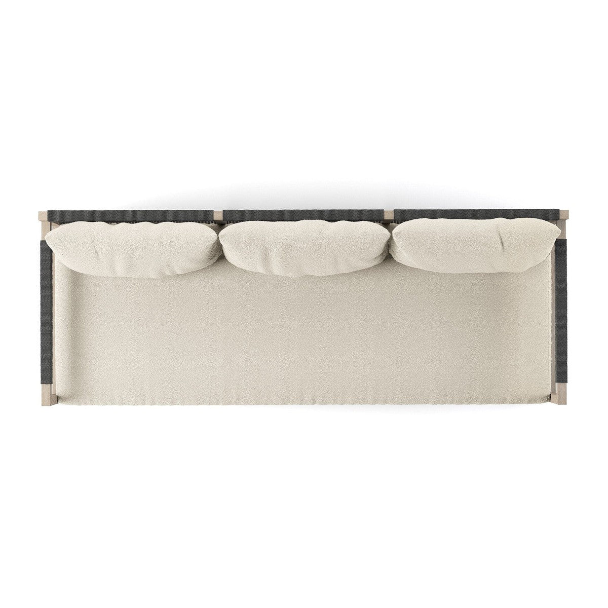 Sherwood Outdoor Sofa, Weathered Grey - FIQA Boucle Cream