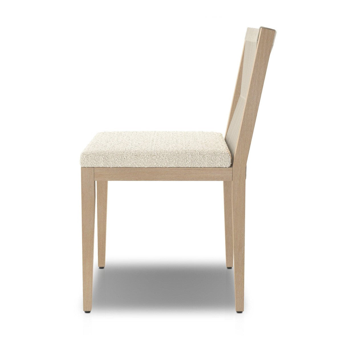 Sherwood Outdoor Dining Chair, Washed Brown - FIQA Boucle Cream