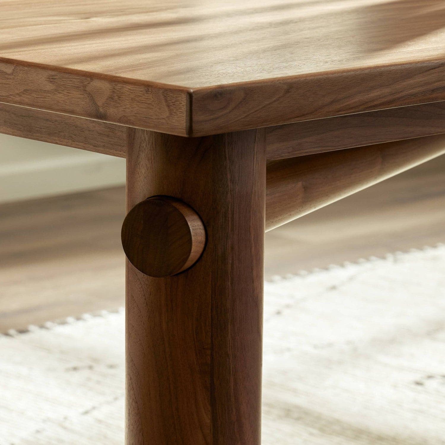 Shevone Dining Table - Natural Walnut Veneer