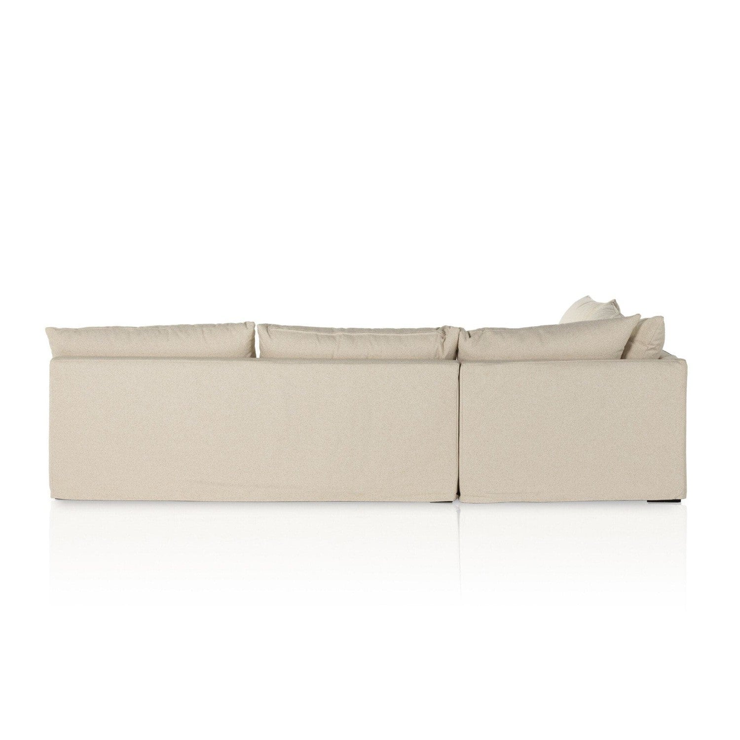 Grant Slipcover 3-Piece Sectional - Antwerp Natural