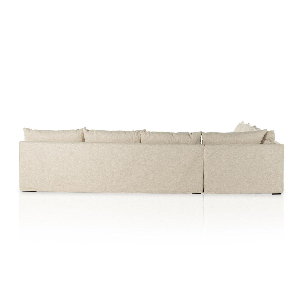 Grant Slipcover 3-Piece Sectional - Antwerp Natural