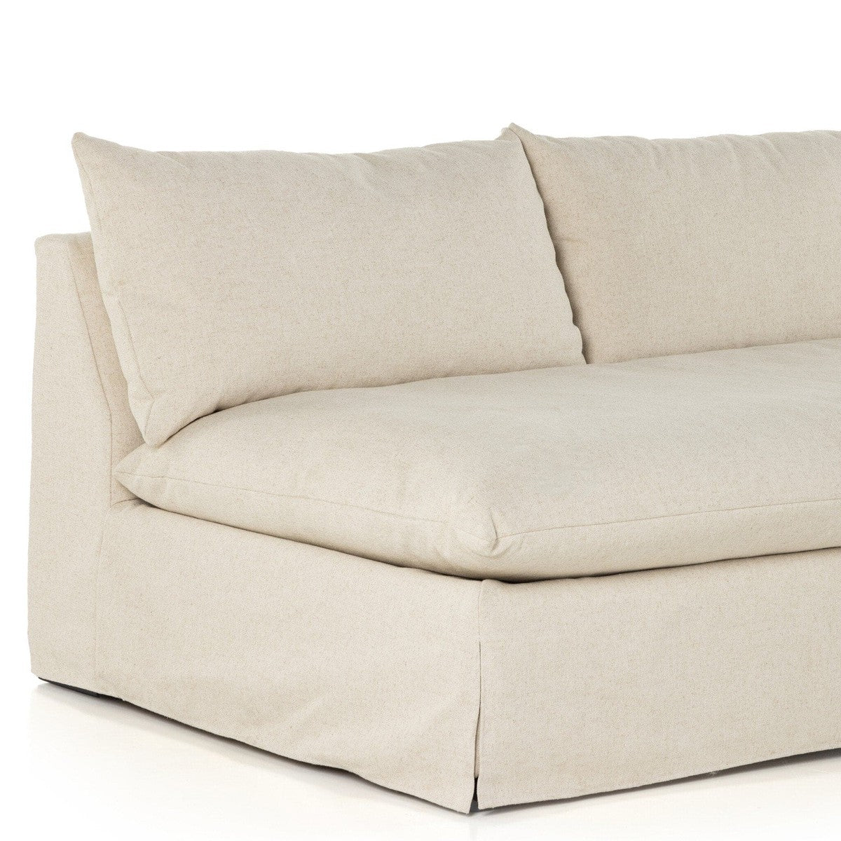 Grant Slipcover 3-Piece Sectional - Antwerp Natural