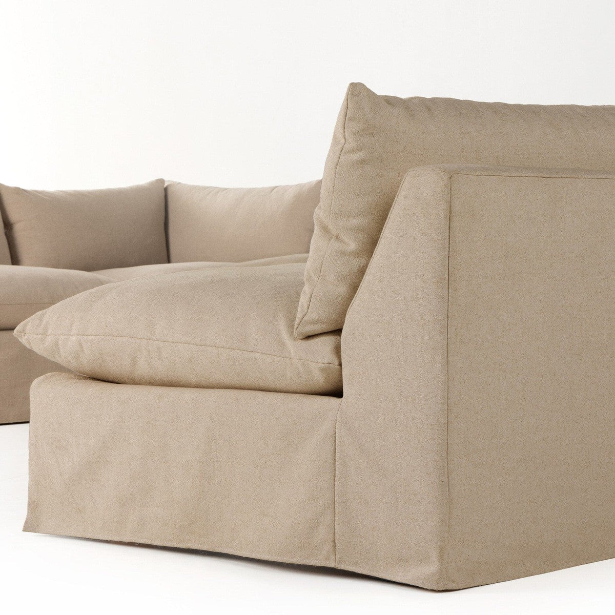 Grant Slipcover 5-Piece Sectional - Antwerp Taupe