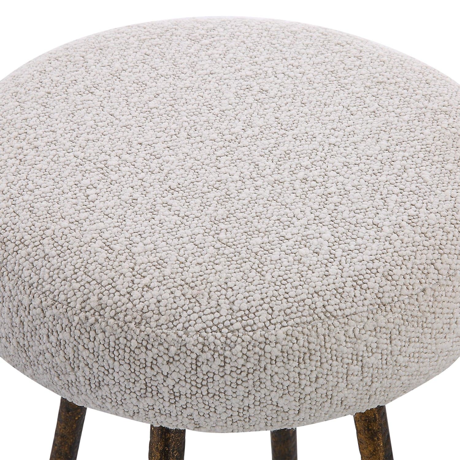 Braven Counter Stool - White Fabric-Uttermost-UTTM-23771-Stools & Ottomans-4-France and Son