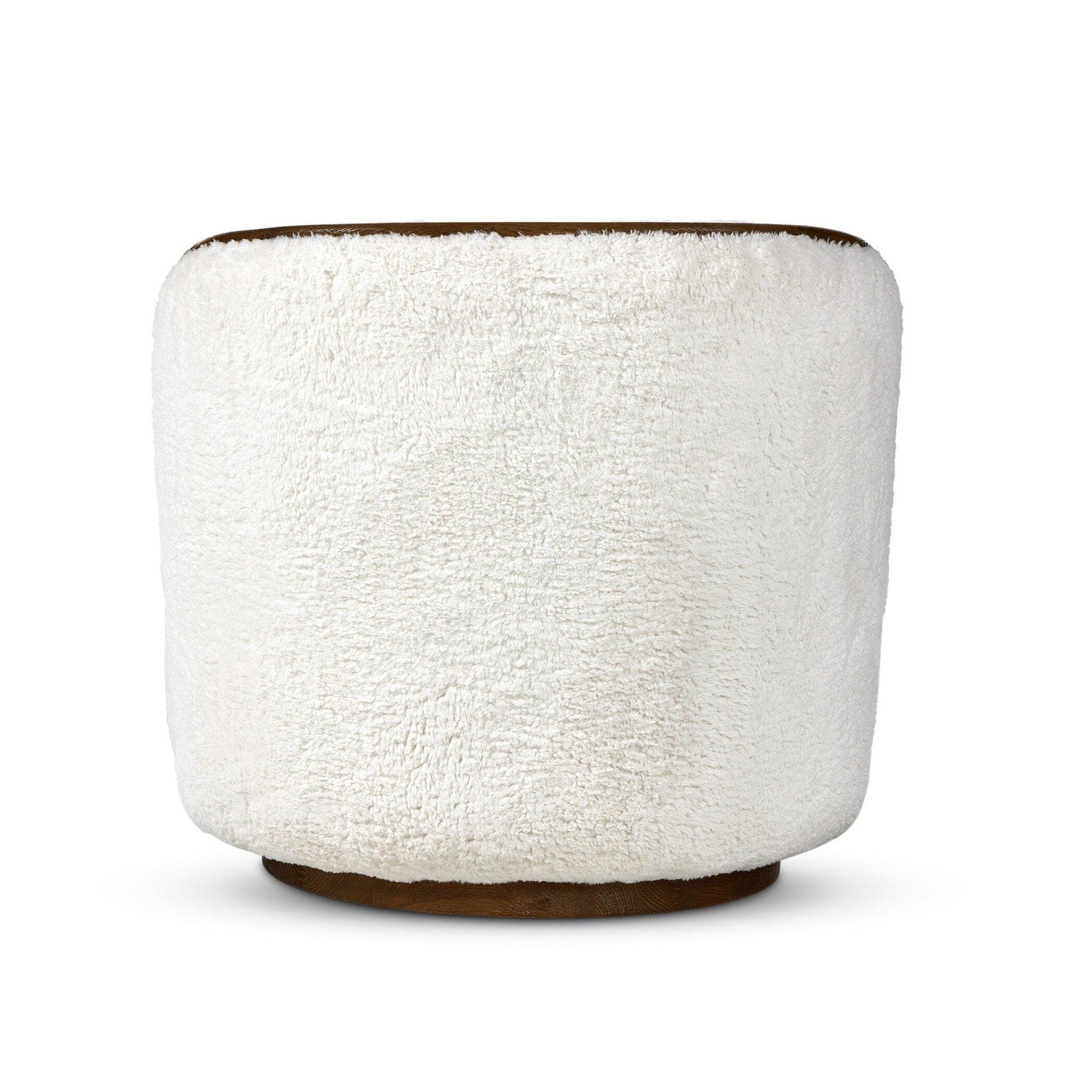 Kittridge Swivel Chair - Ivory Angora