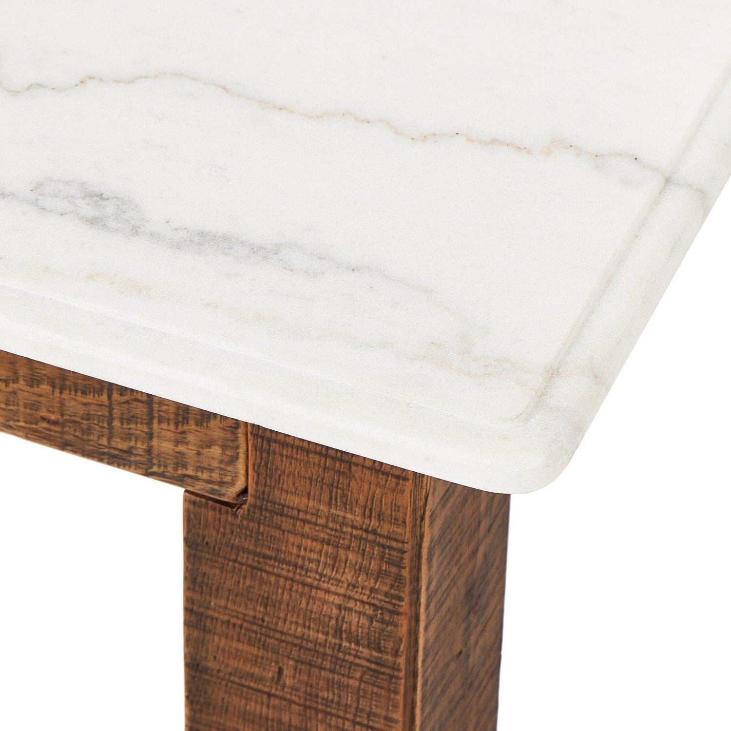 Jessa Coffee Table - Honed White Marble