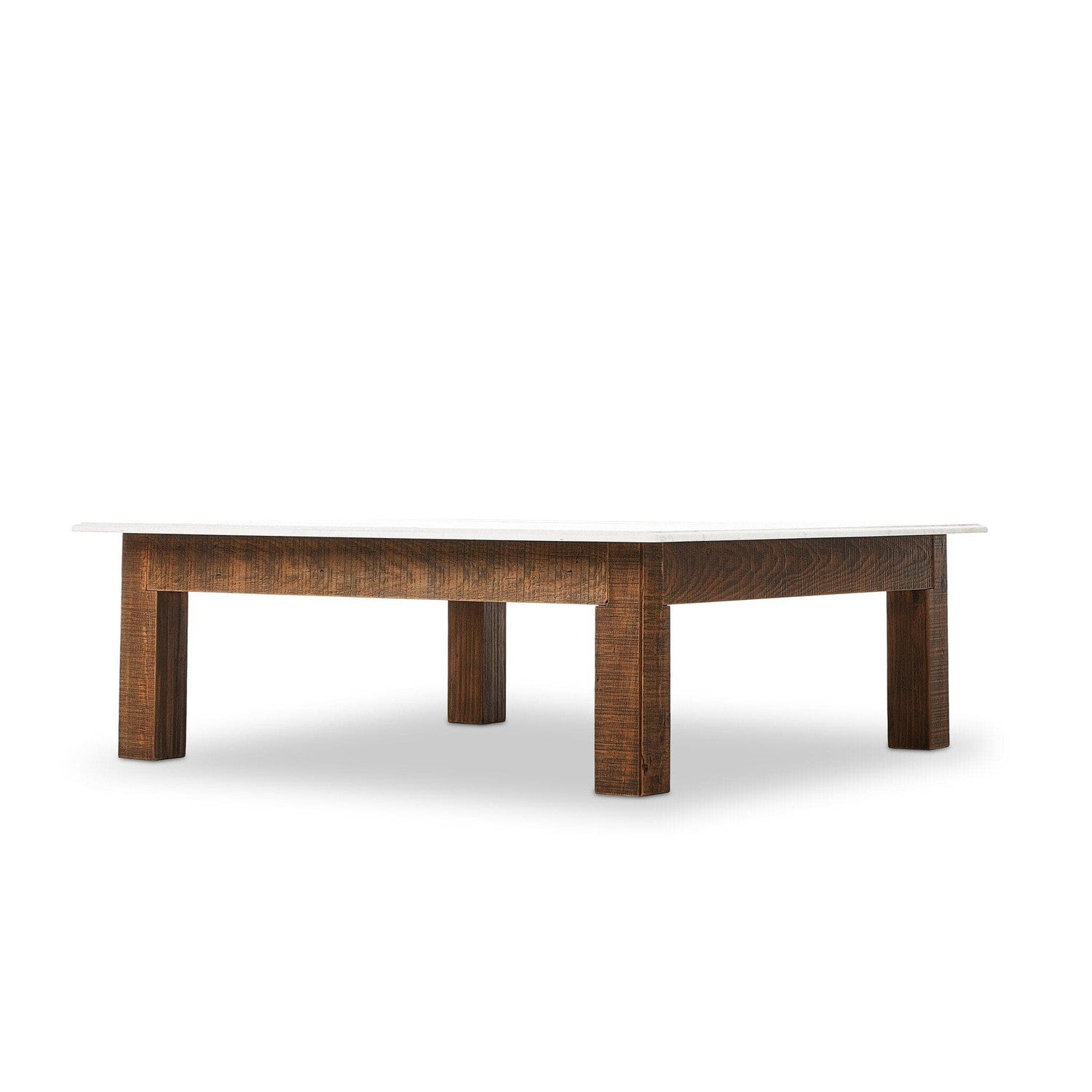 Jessa Coffee Table - Honed White Marble