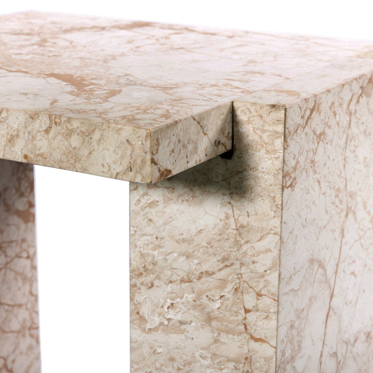 Romano End Table - Desert Taupe Marble