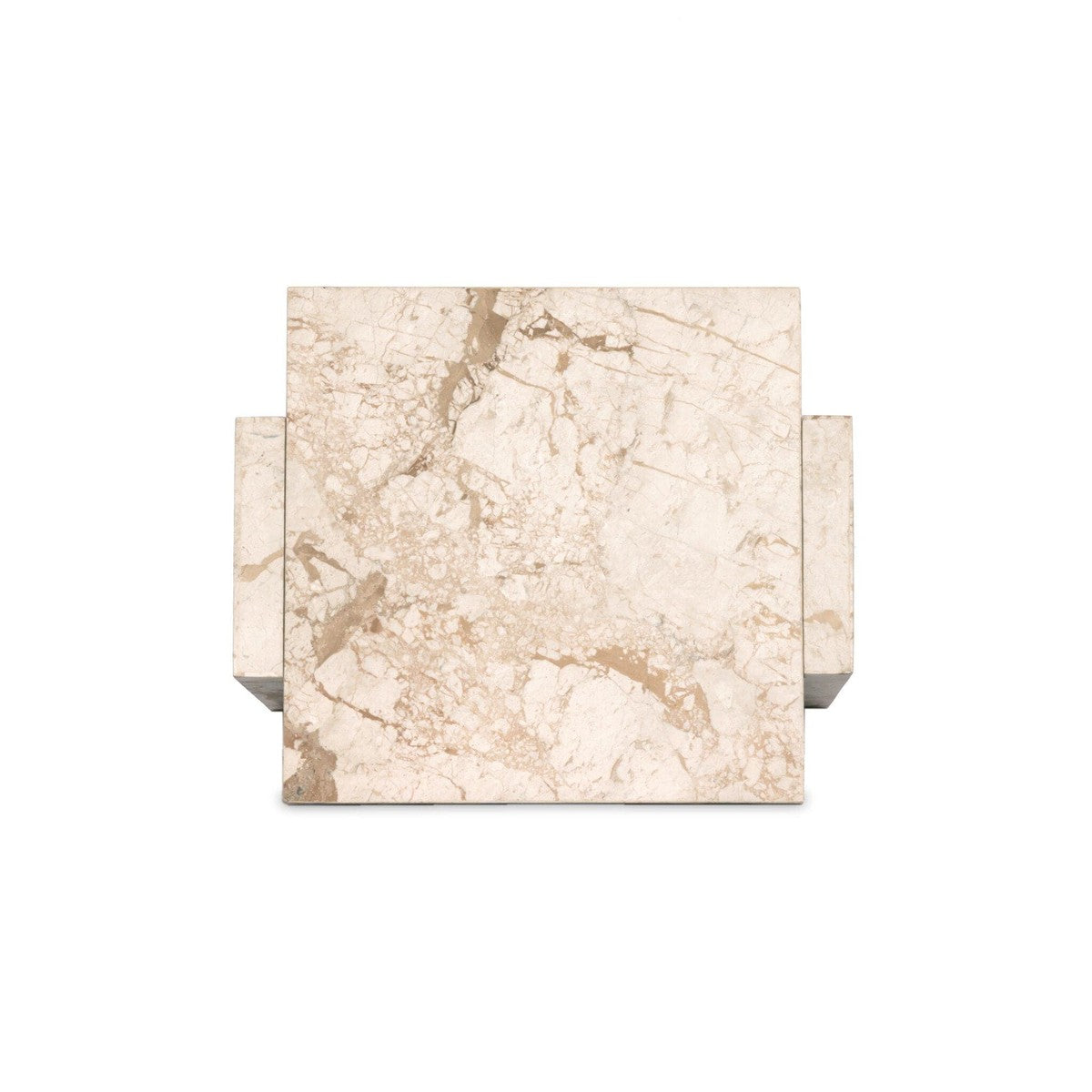 Romano End Table - Desert Taupe Marble