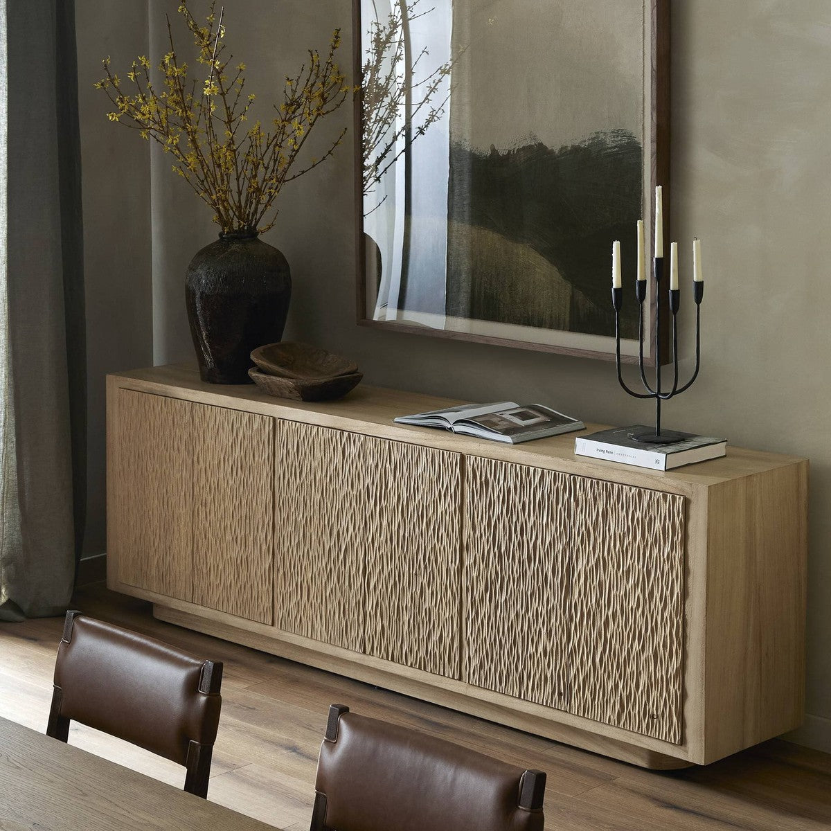 Bahari Sideboard - Light Guanacaste Veneer