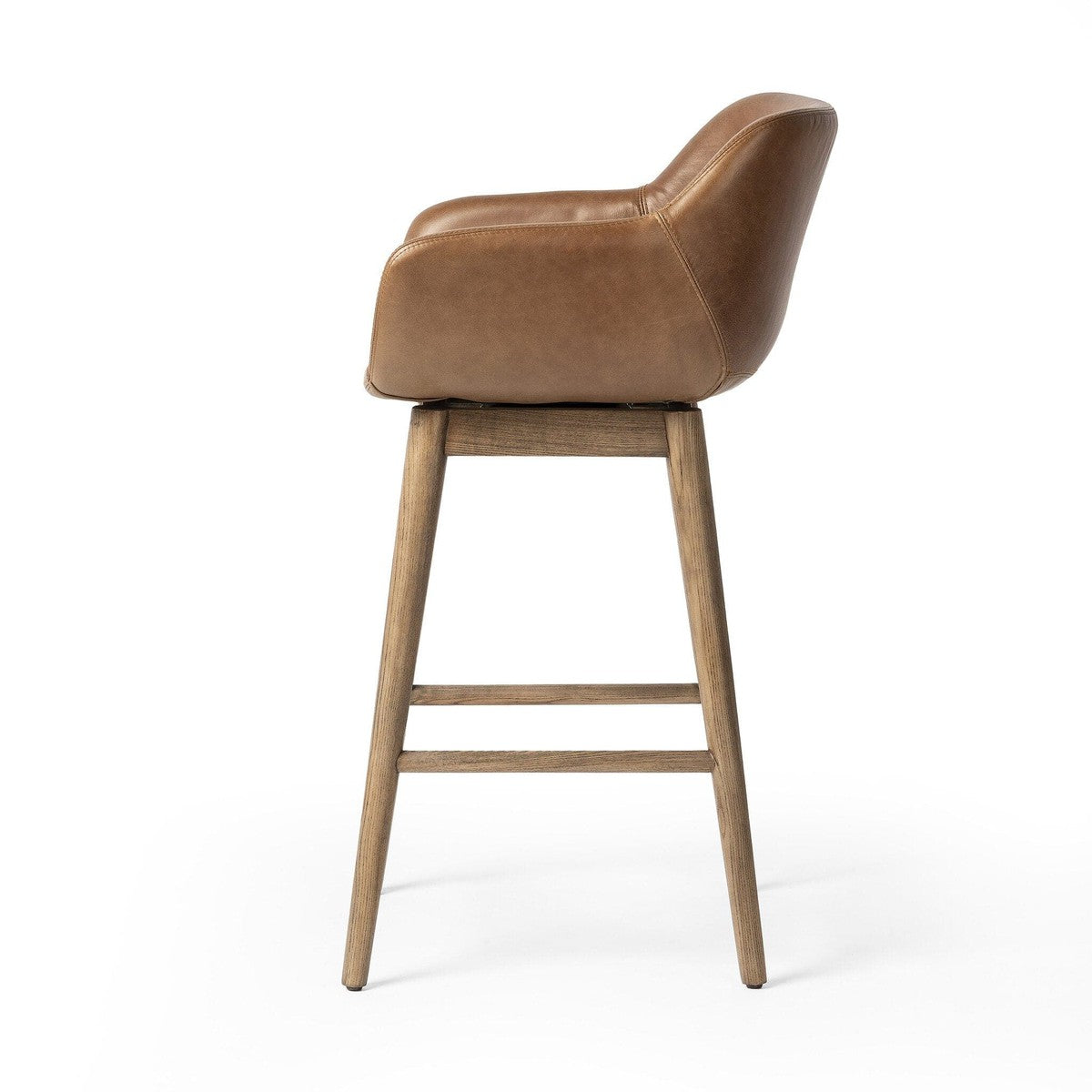 Hannah Swivel Bar + Counter Stool - Sonoma Chestnut