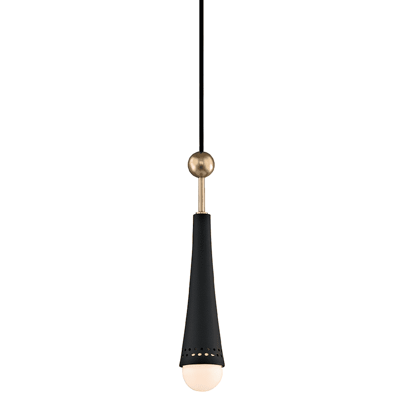 Tupelo 1 Light Pendant-Hudson Valley-HVL-2130-AGB-PendantsAged Brass-2-France and Son