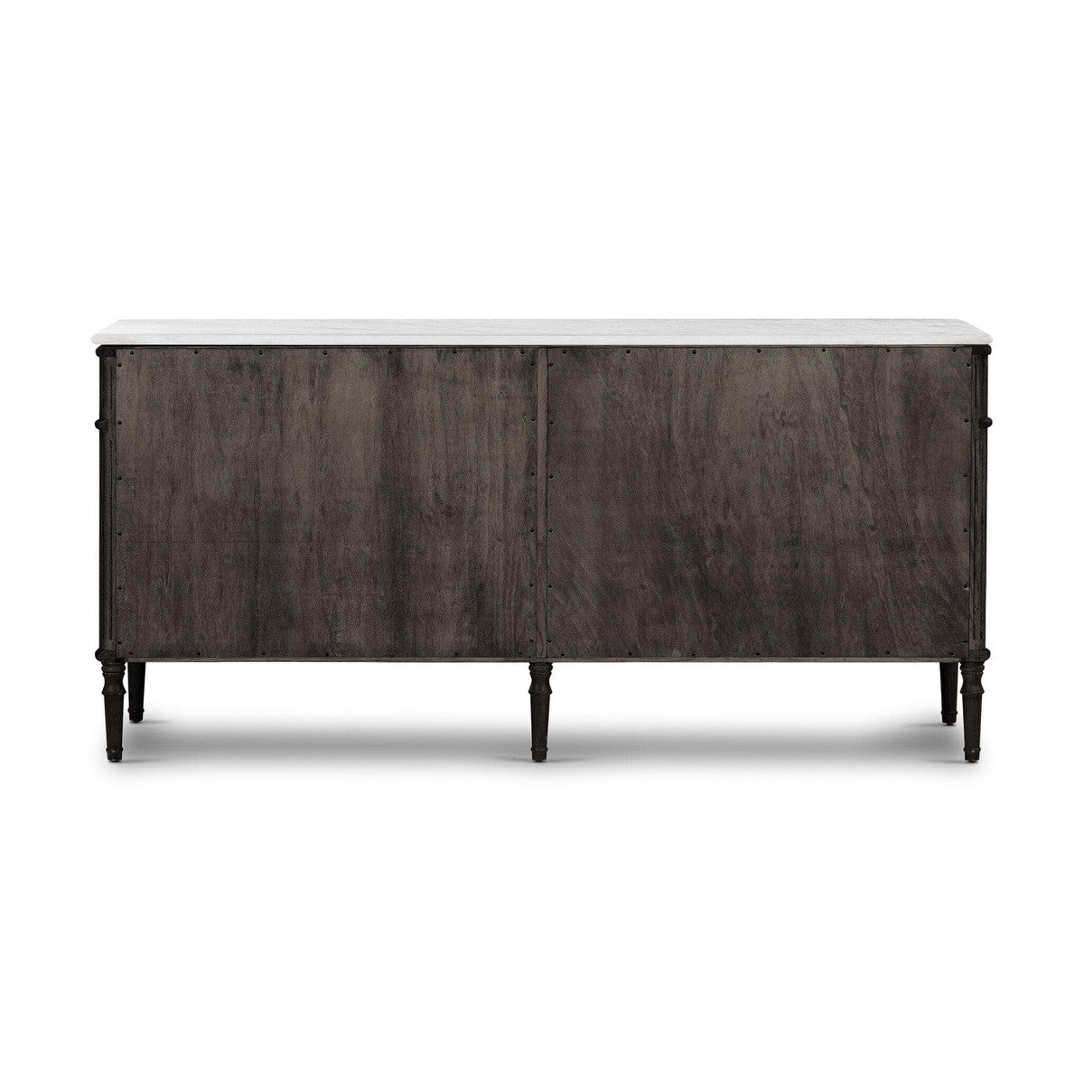 Toulouse 6 Drawer Dresser - Distressed Black Oak