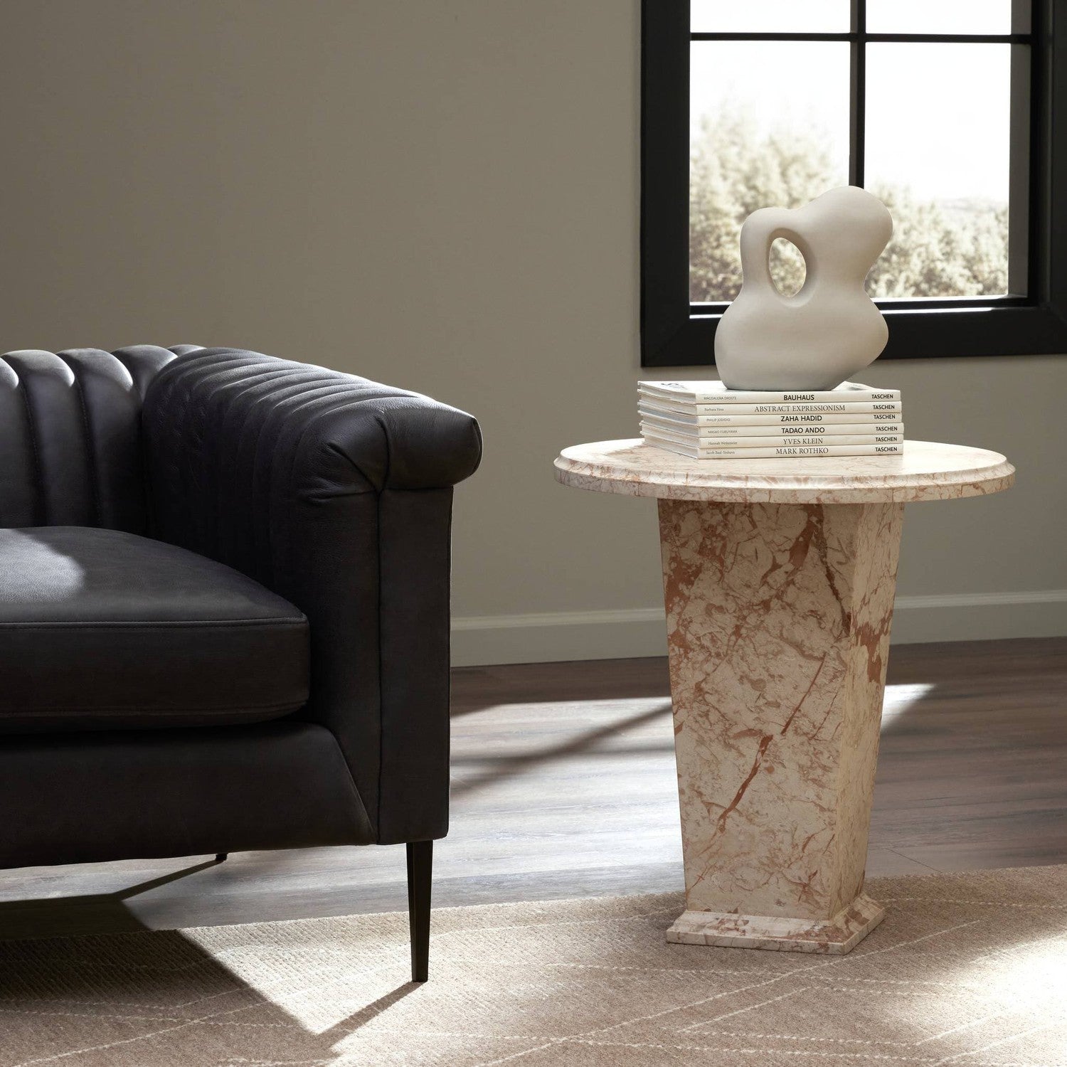 Eslo End Table - Desert Taupe Marble