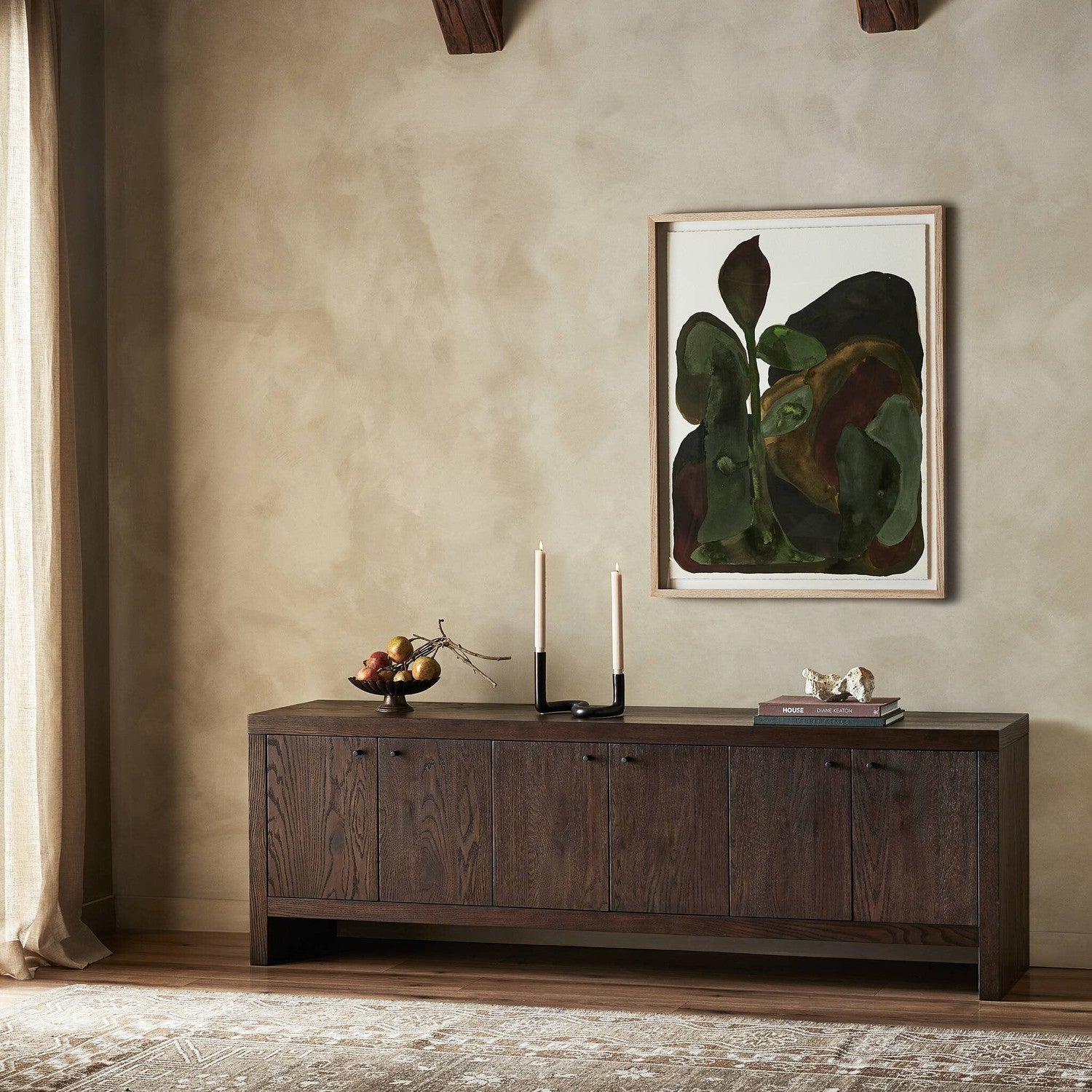 Torrington Media Console - Umber Oak