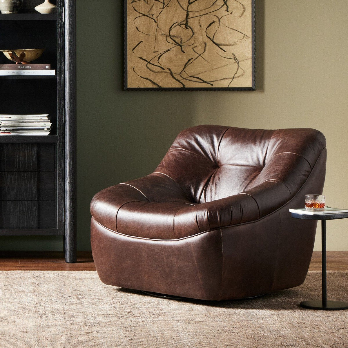 Farley Swivel Chair - Conroe Cigar