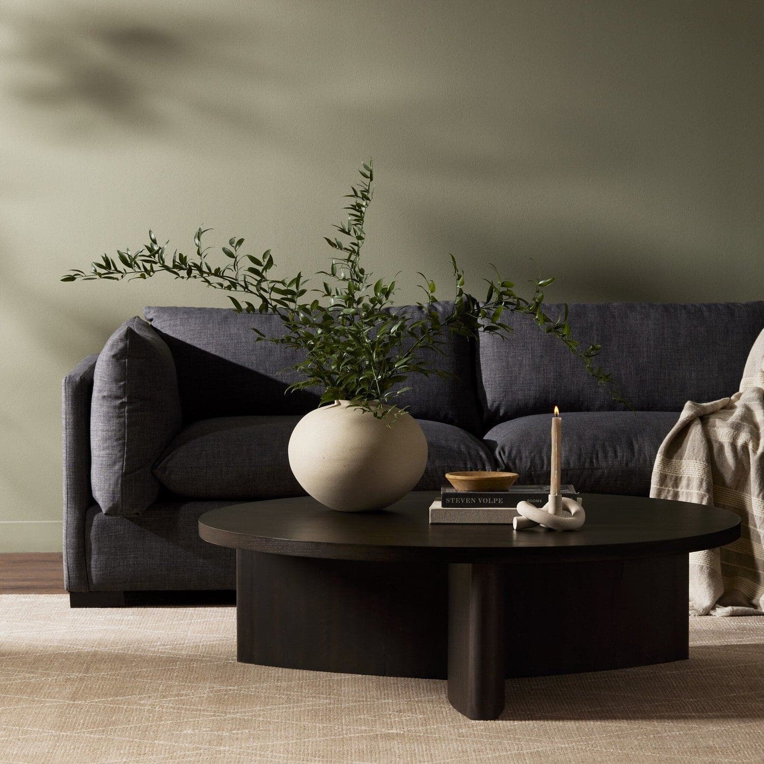 Toli Coffee Table - Smoked Black Veneer