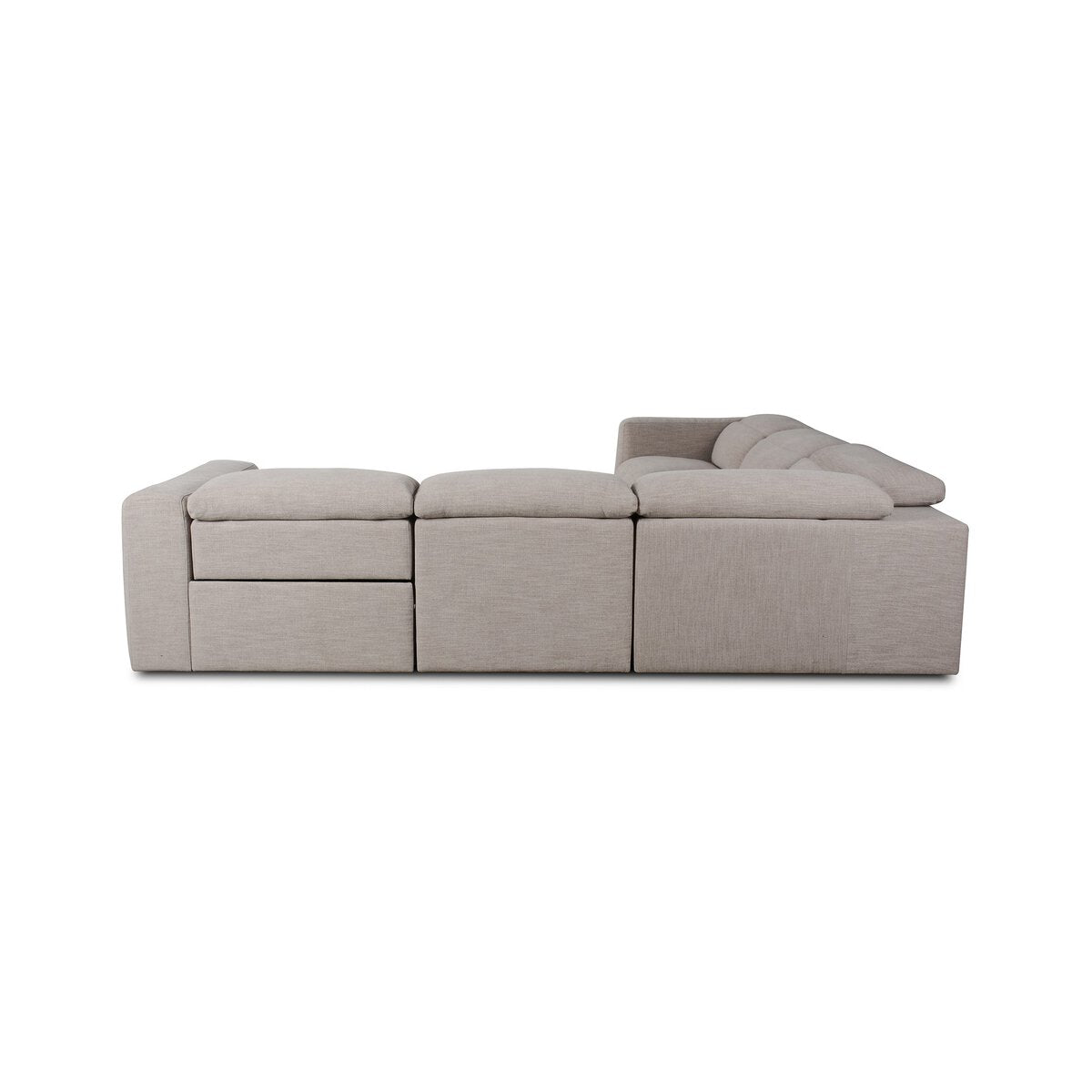 Radley Power Recliner 5-Piece Sectional - Laken Stone