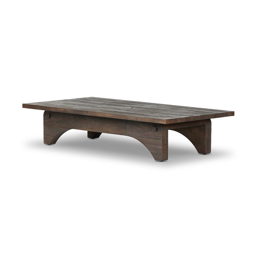 Alternate view of Winchester Coffee Table, featuring distressed, solid wood, reclaimed wood, and low coffee-table height.
