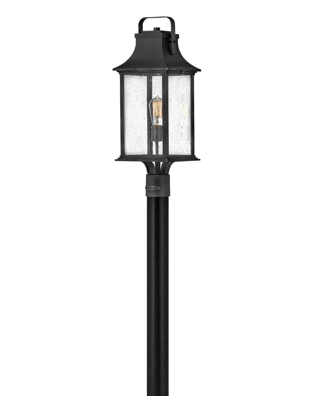 Grant Medium Post Mount Lantern-Hinkley Lighting-HINKLEY-2391TK-Flush MountsTextured Black-2-France and Son