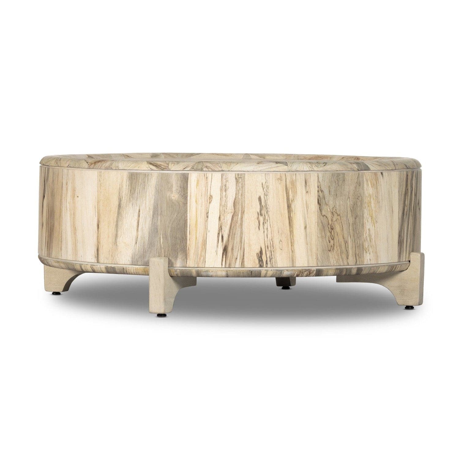 Zora Coffee Table - Whitewashed Spalted Primavera