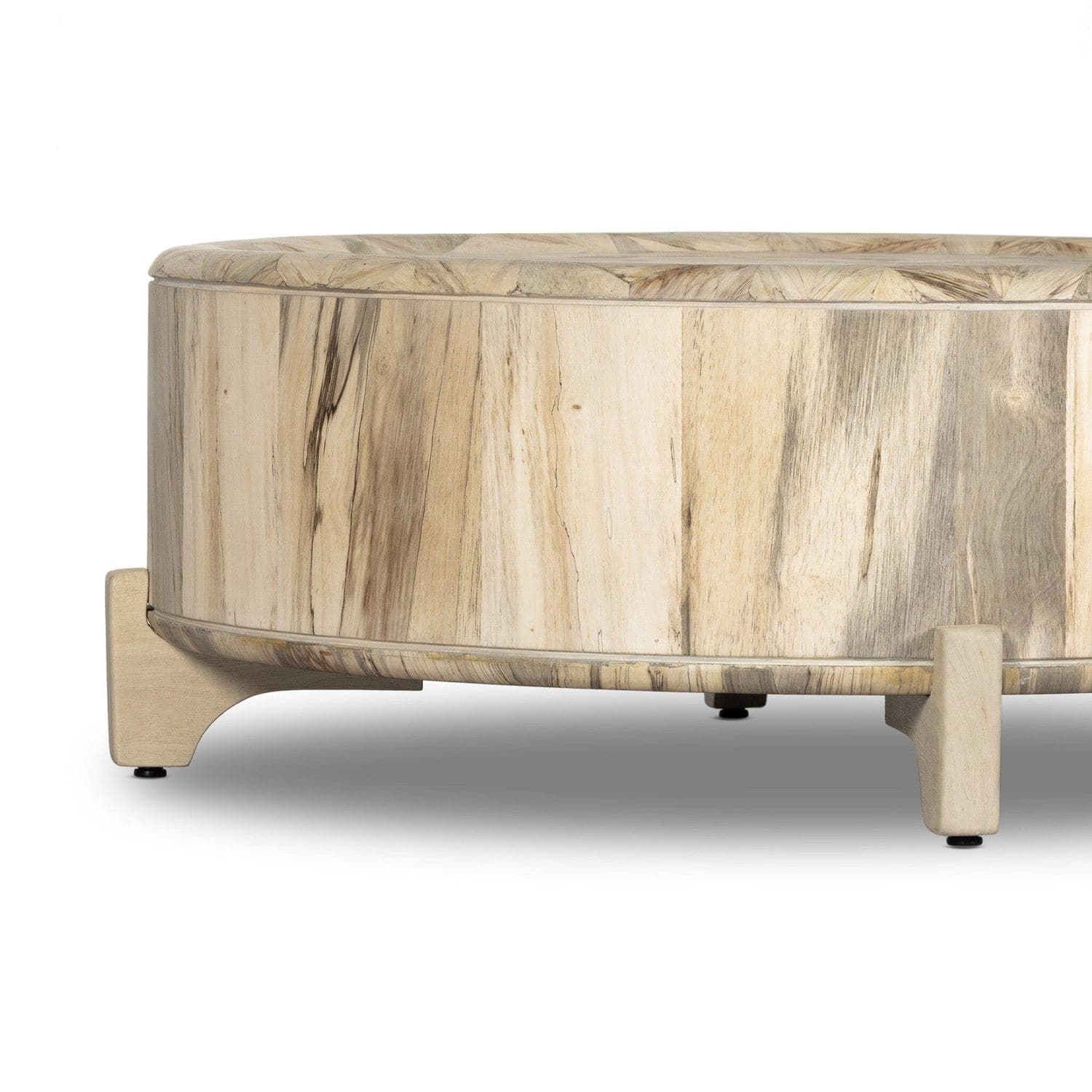 Zora Coffee Table - Whitewashed Spalted Primavera