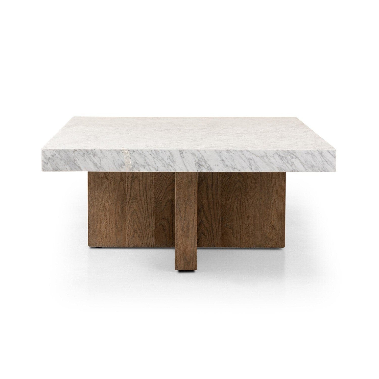 Bellamy Rectangular Coffee Table - White Carrara Marble