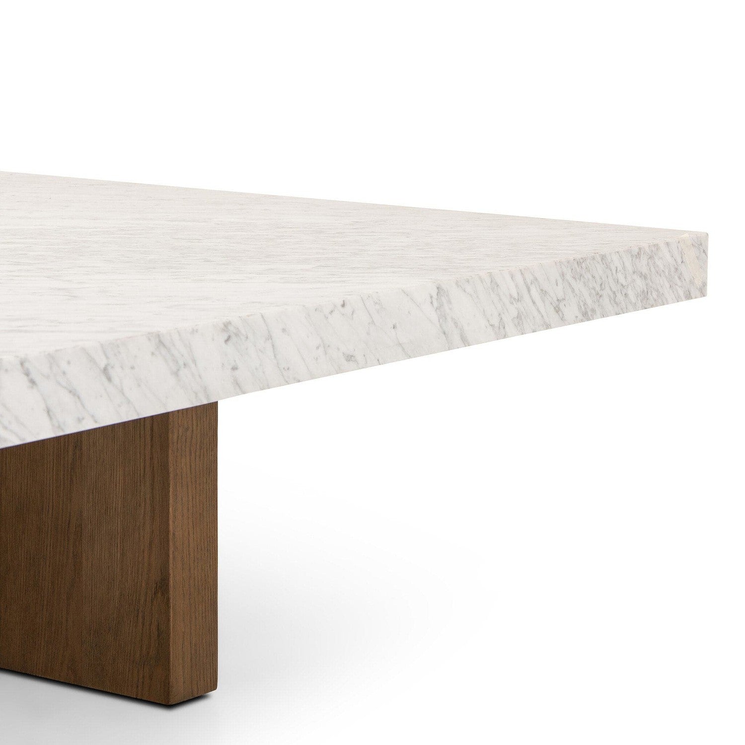 Bellamy Square Coffee Table - White Carrara Marble