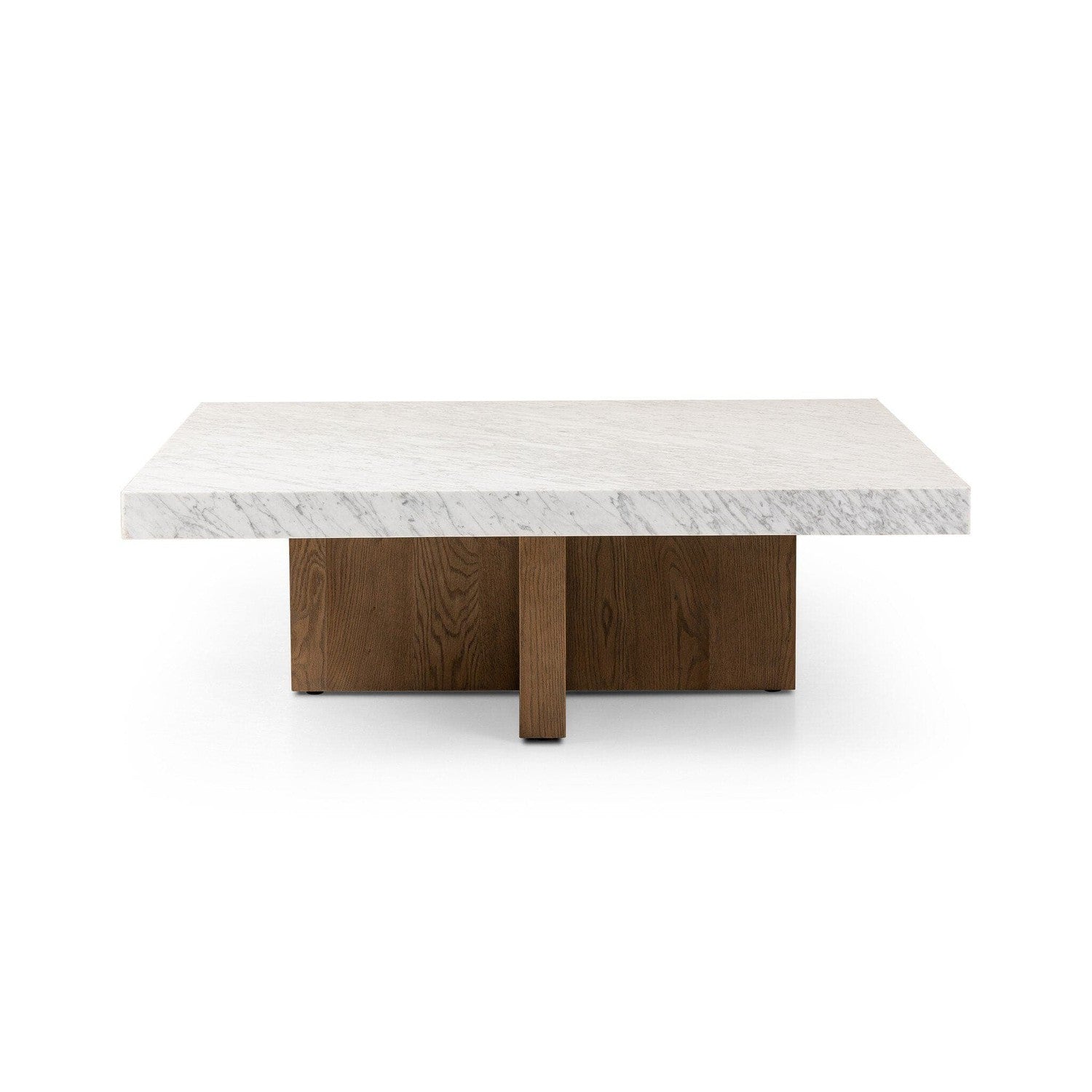 Bellamy Square Coffee Table - White Carrara Marble