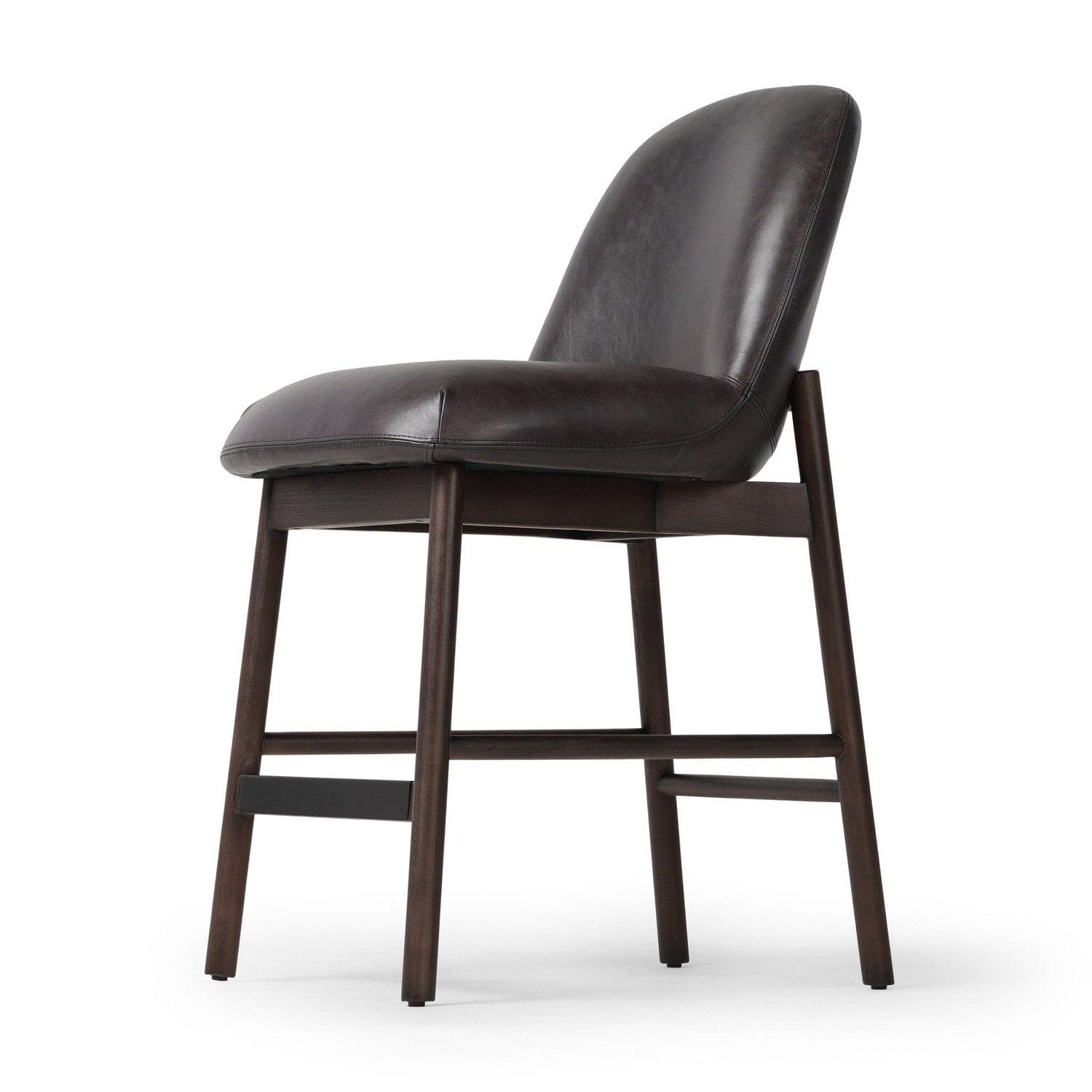 Sora Armless Bar + Counter Stool - Sonoma Black